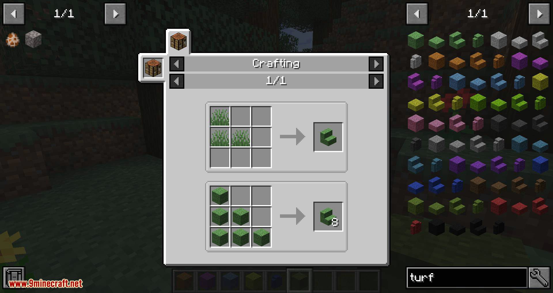 image 12 for Grass Mode (1.20.1) - Colorize the decorative blocks of grass.