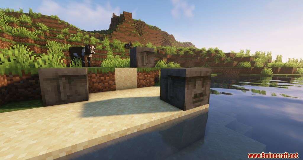 description_1 Moyai Mod - building blocks, decoration