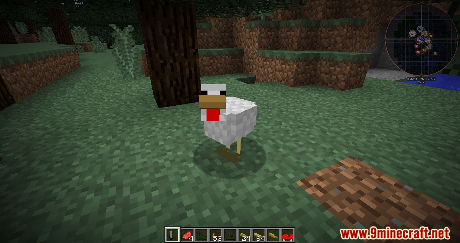 description_10 Guns, Cars, and Morph Modpack (1.7.10) - перестрелки, гонки и веселье