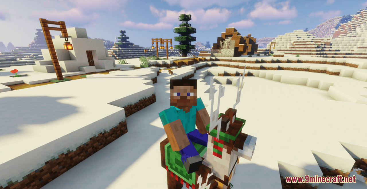 description_12 Christmas Reindeer Resource Pack (1.19.4, 1.19.2) от Trader Rama - Texture Pack