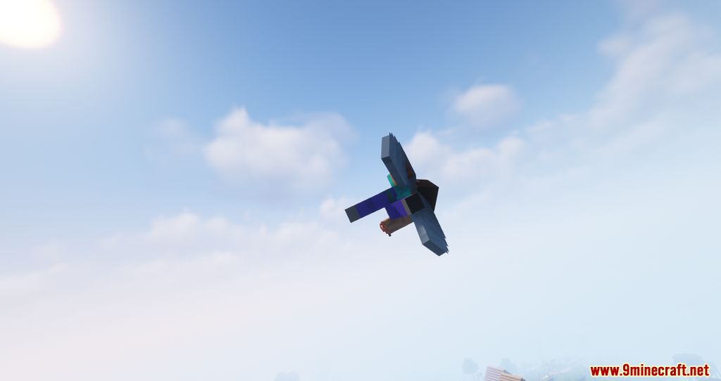 description_0 Cool Elytra Roll Mod (1.20.4) - перемещение, полет