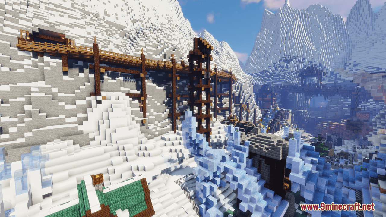 description_1 Frozen Crags 2: Frostbite Frenzy Map (1.20.4, 1.19.4) - Freeze Marker Games