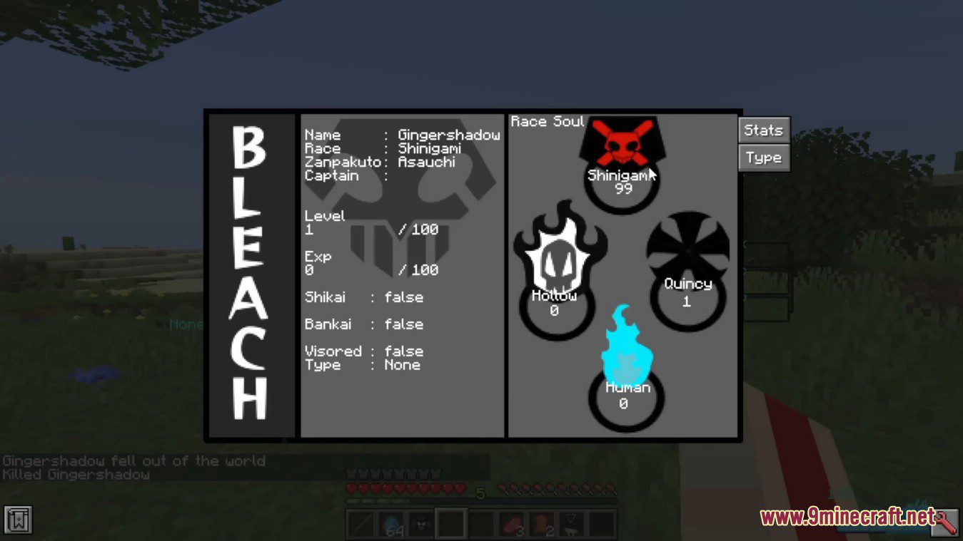 description_4 Bleach Awaken Mod (1.16.5) - Аниме Bleach, Fighting Hollow