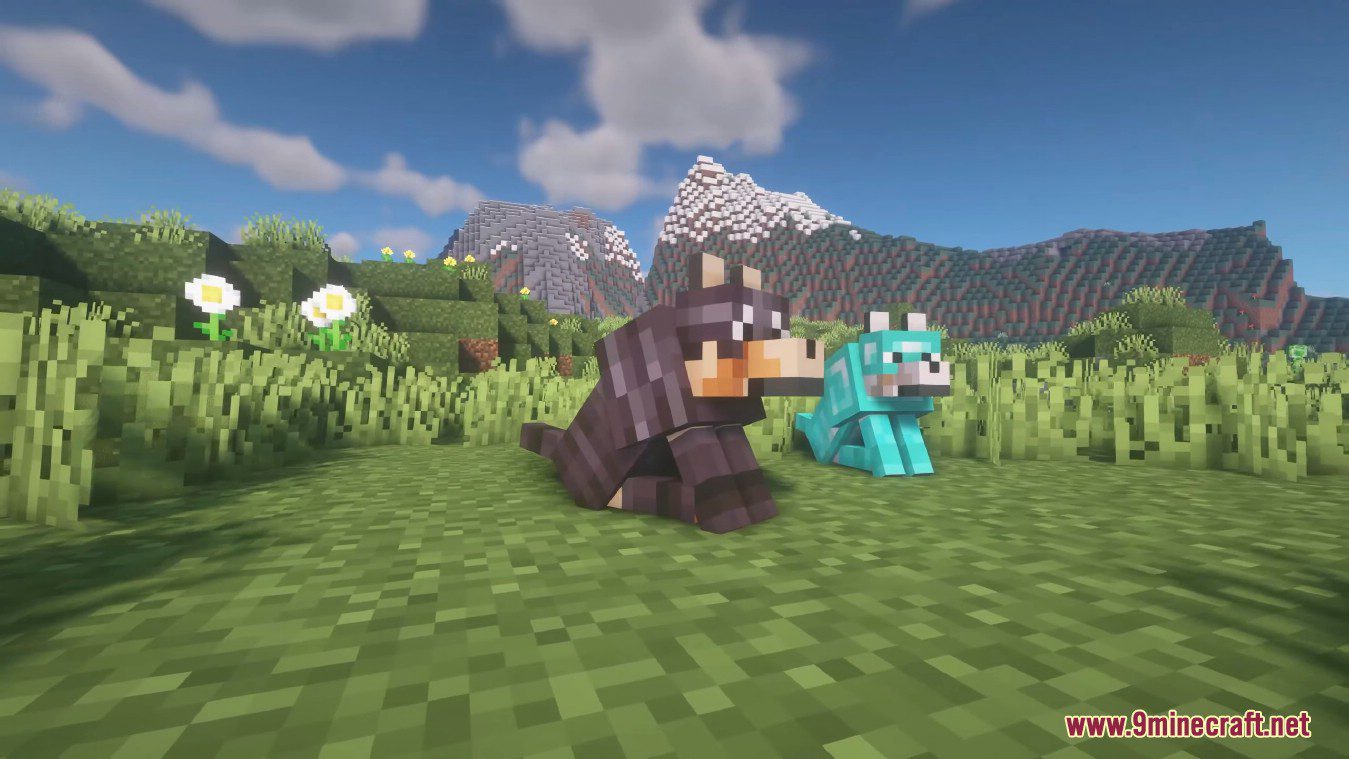 description_1 RevampedWolf Mod (1.20.4) - Reworked gang of wolves