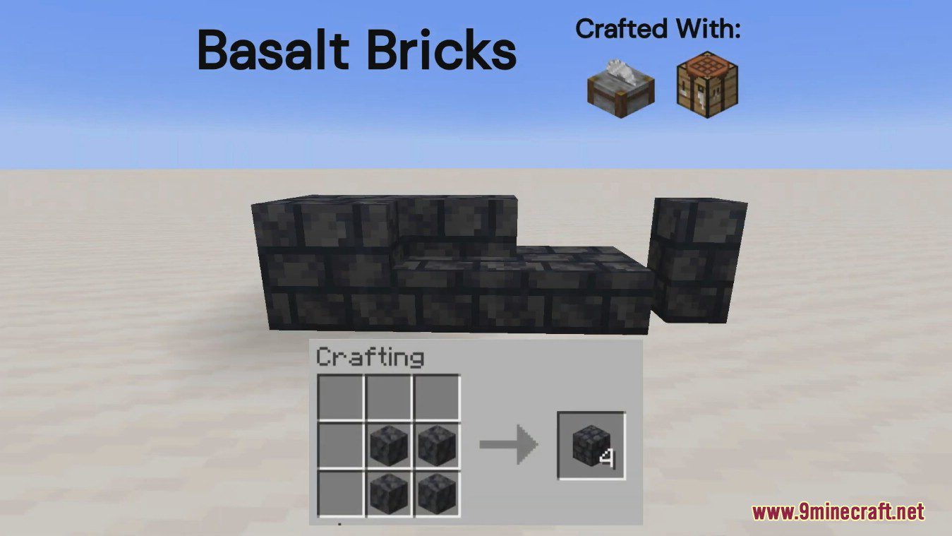 description_10 Мод Chiseled Bricks and Tiles (1.20.1) - ванильный вариант каменных блоков