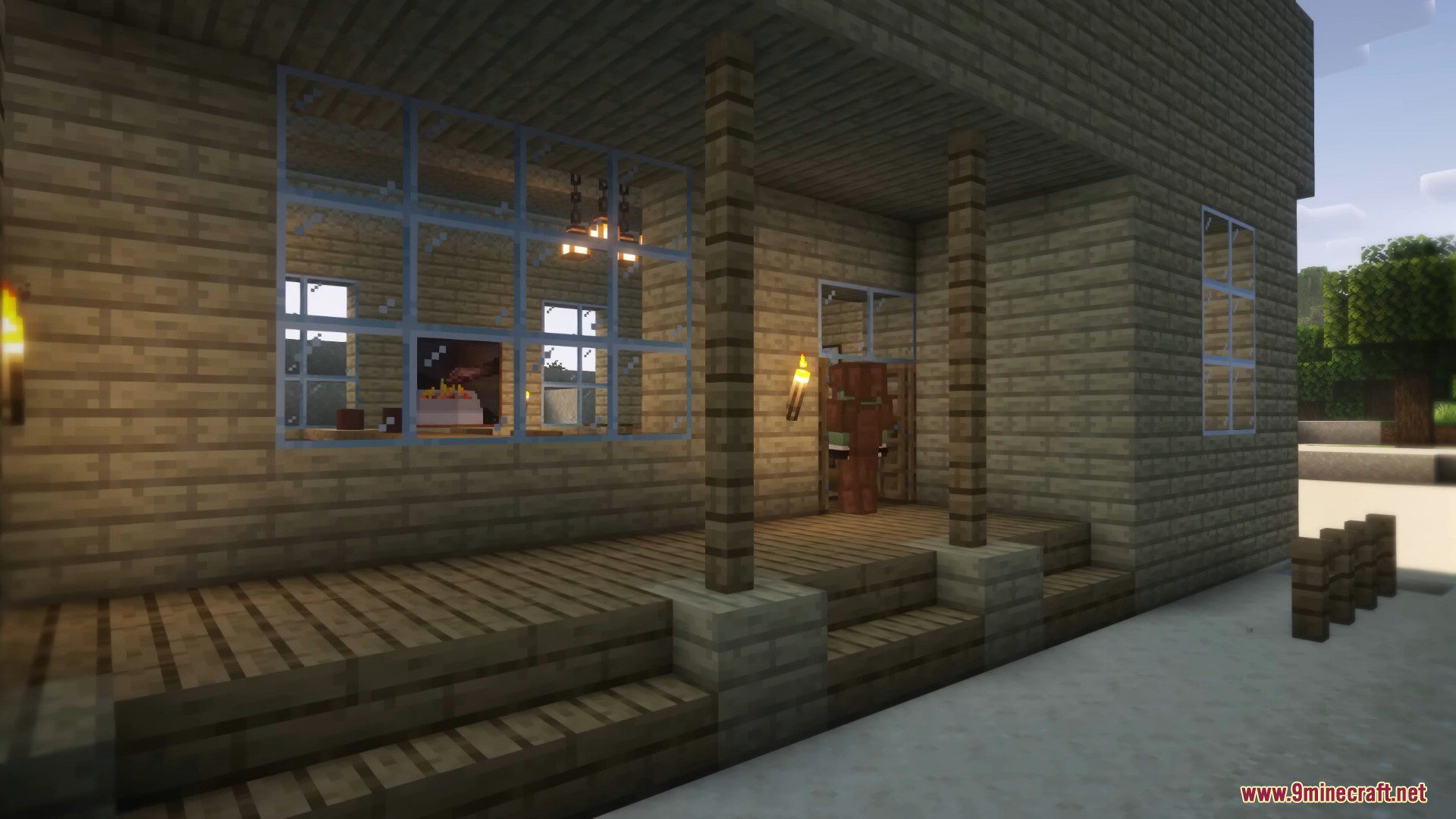 description_12 Prefab Mod (1.20.1) - мгновенно возводимые здания