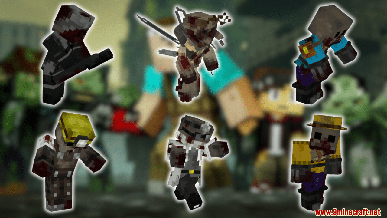 description_0 Rotted Mod 1.20.2 - Новые типы зомби