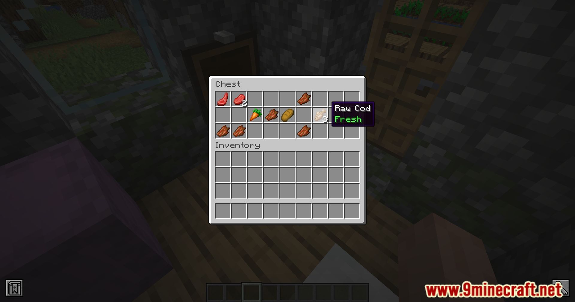 description_9 Spoiled Mod (1.20.4) - Spoil your food during your Minecraft survival journey!