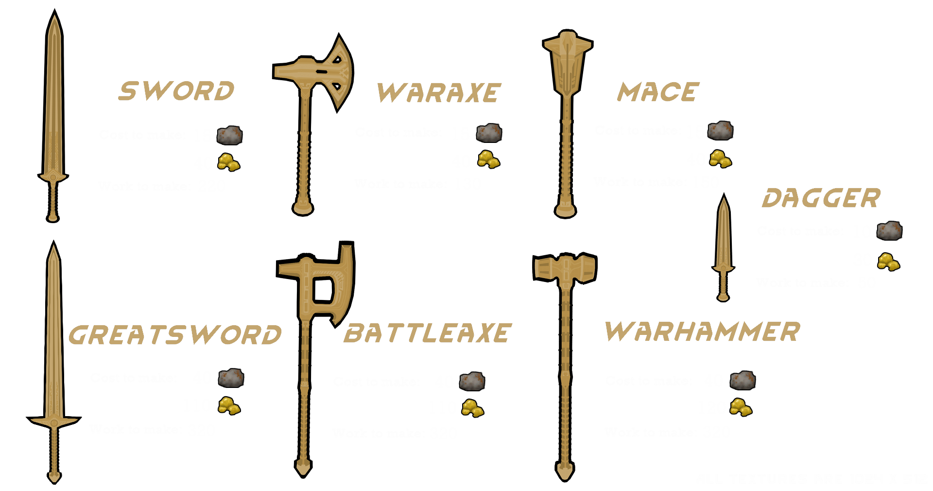 image 1 for Skyrim Dwarf Weapon Set