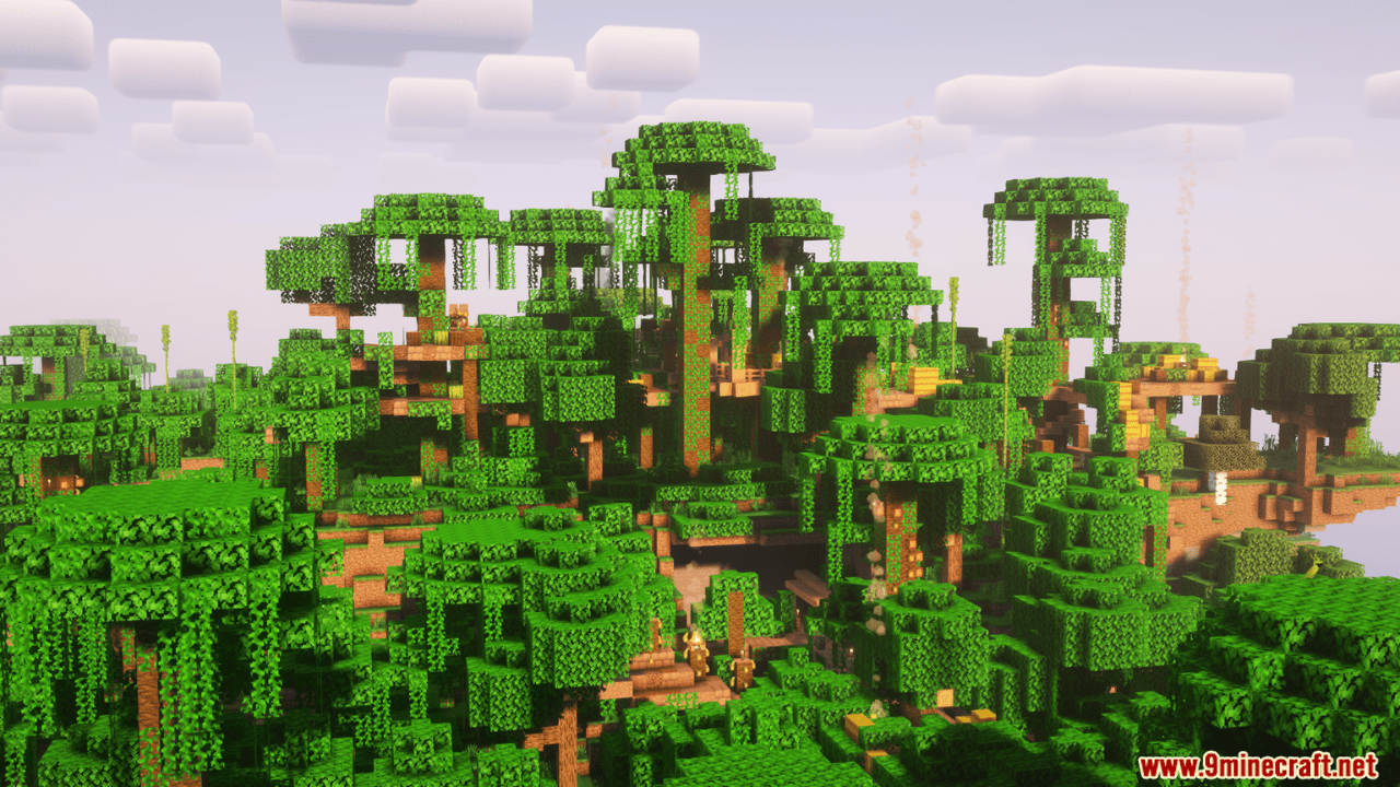 image 1 for Qrafty's Jungle Villages Mod (1.20.4) - well integrated villages in the jungle