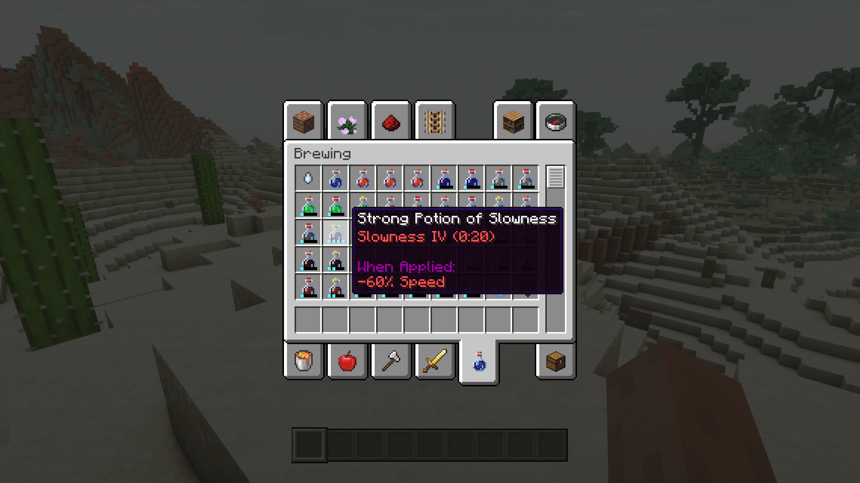 image 2 for Distinguished Potions Mod (1.20.4) - Are you having trouble identifying potions?
