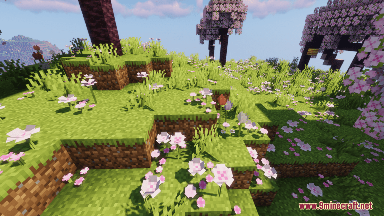 description_9 Cherry Grove+ Resource Pack (1.20.4, 1.19.2) - текстурный пакет