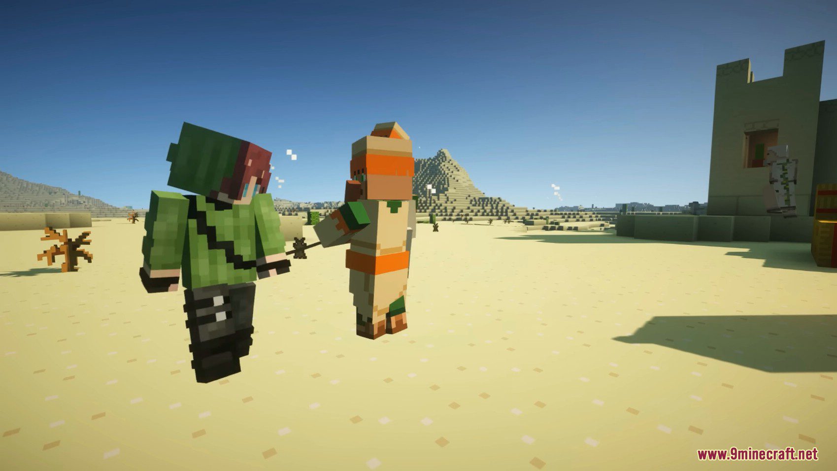 description_5 Villager Transportation Mod (1.20.4) - Viaje en camello