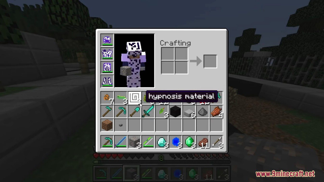 description_15 Гипноз Lucky Block Mod (1.8.9) - Крылья ангела, джакузи, ...