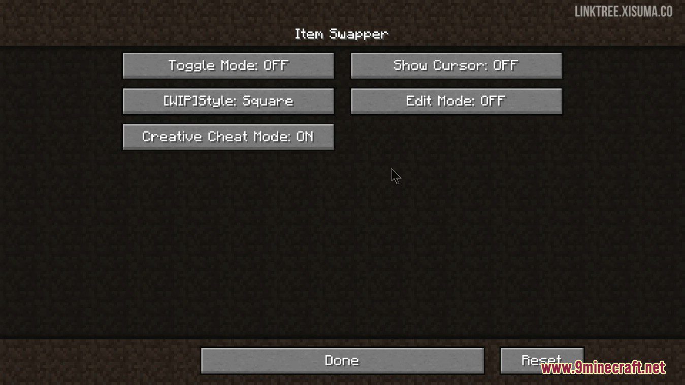 description_3 ItemSwapper Mod (1.20.4) - create your own palette for changing items