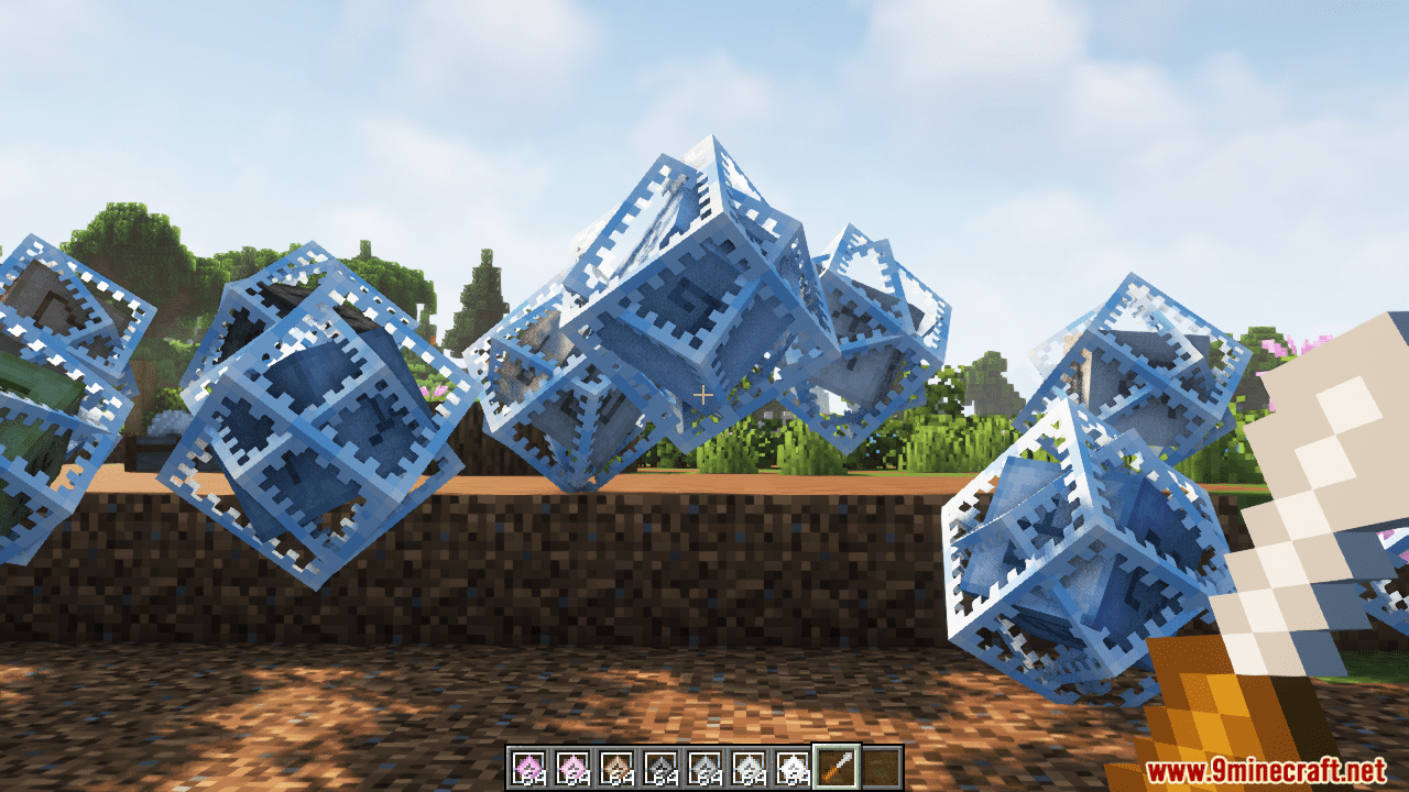 description_2 Мод Colored End Crystals 1.20.2 - Rainbow Crystal Power