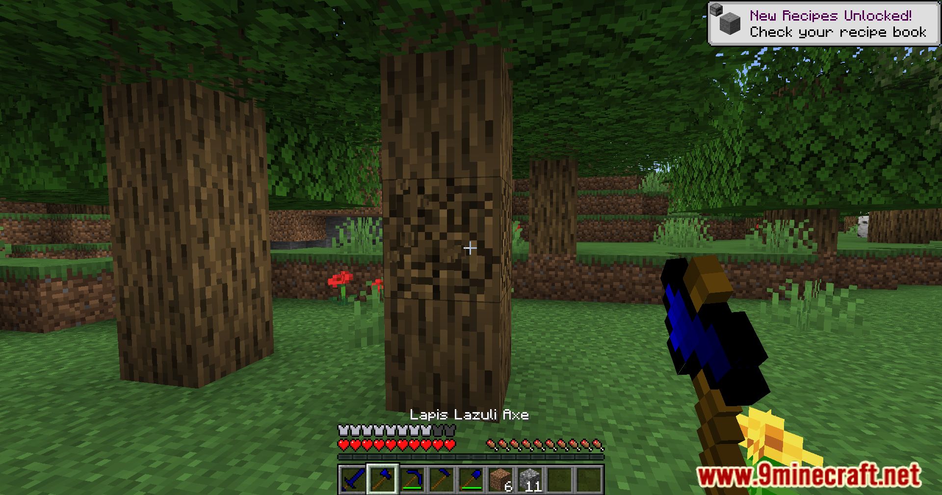 description_11 Lapis Lazuli Armor And Tools Mod (1.20.1) - equip yourself with armor and tools made of lapis lazuli.