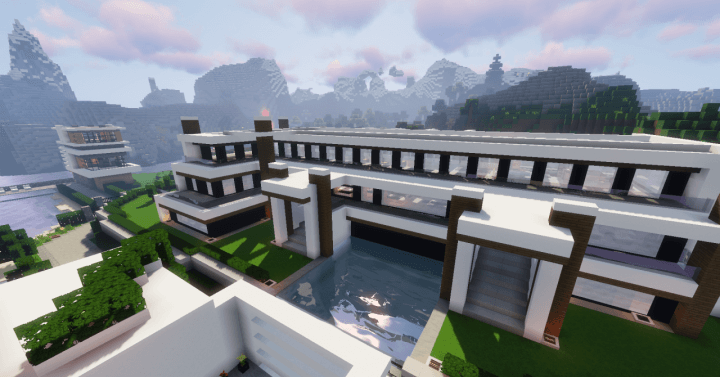 description_0 Modern Luxury Mansion | Карта для Minecraft
