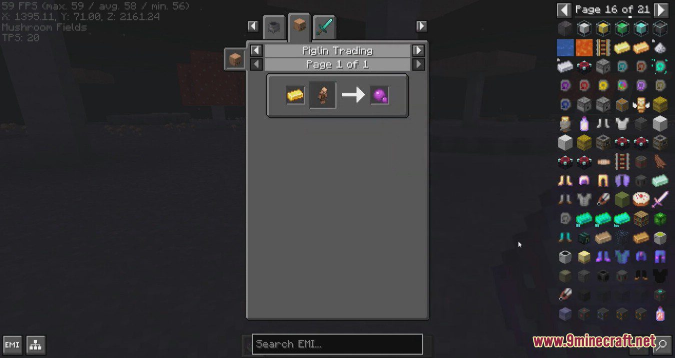 description_2 EMI Mod (1.20.4) - доступные предметы и просмотр рецептов