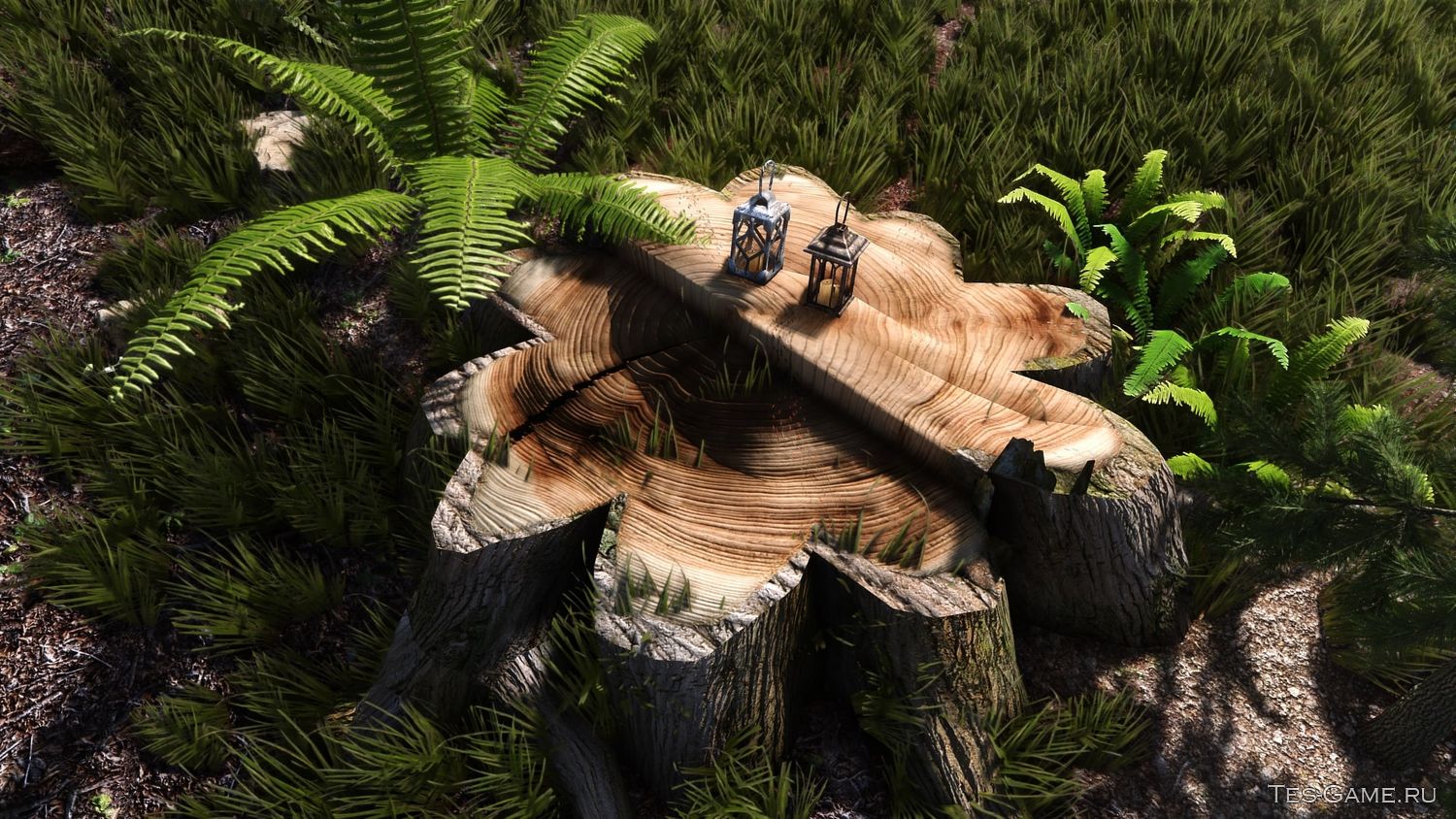 description_0 High-quality retexture of stumps