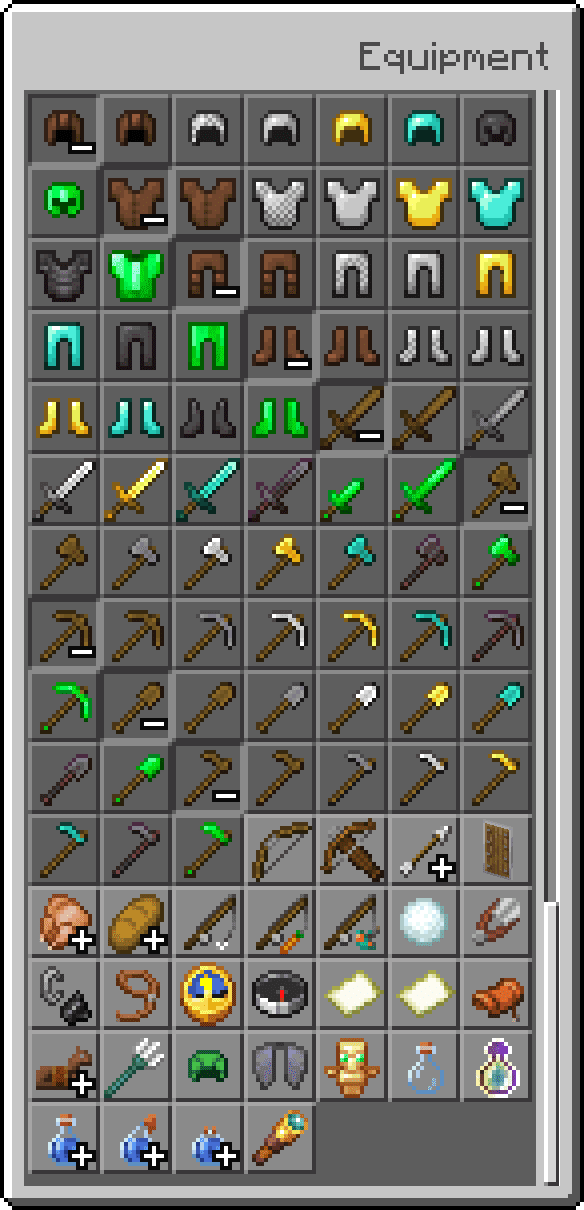 Imagen 22 para el accesorio Emerald Gear (1.20) - Armadura, herramientas de eco, varitas