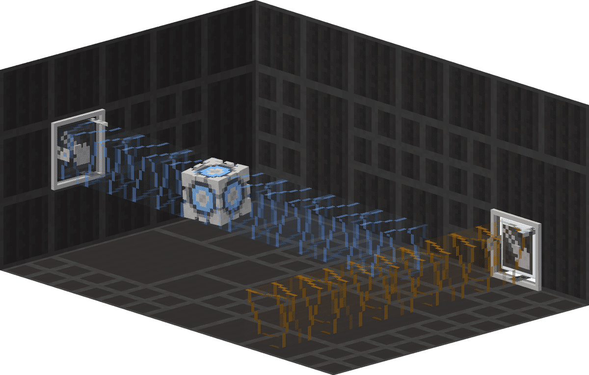 description_5 Portal Cubed Mod (1.19.2) - novo portal gun mod
