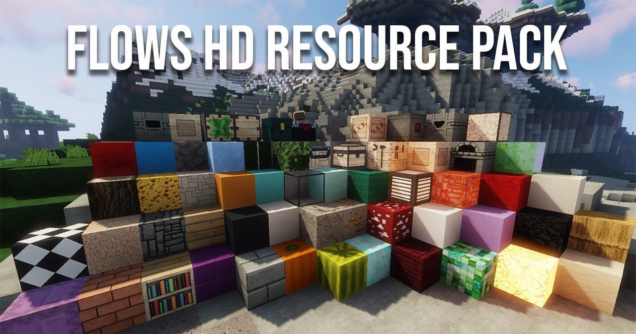 description_0 Flows HD Resource Pack (1.20.4, 1.19.4) - текстурный пакет