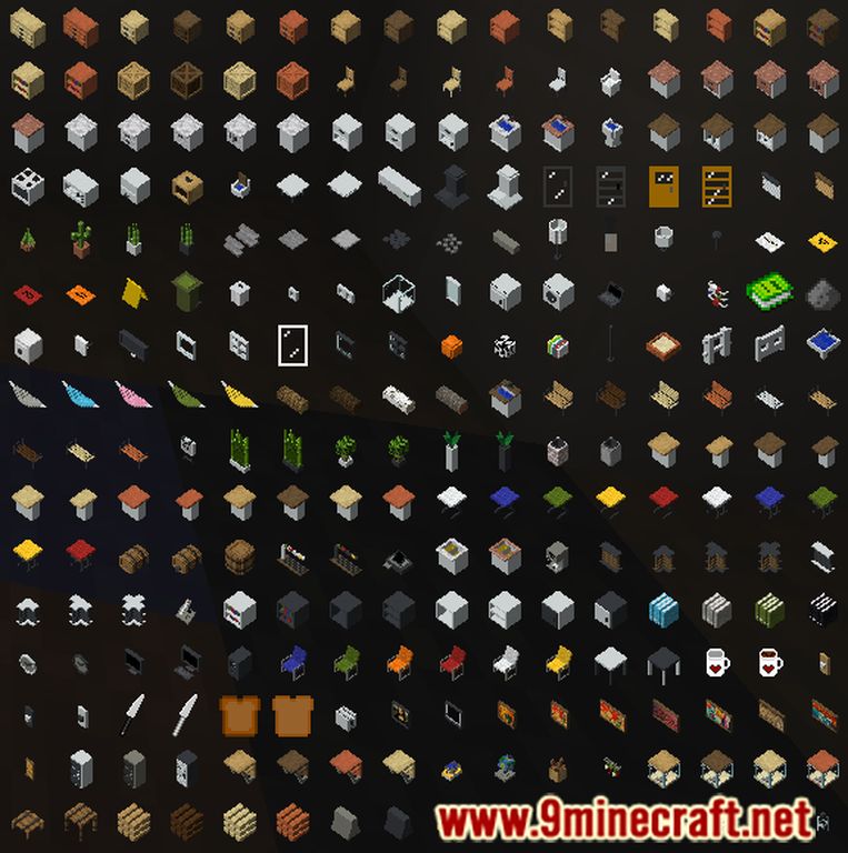 image 20 for Reeves' Furniture Mod (1.20.4) - brings decorative elements to the game