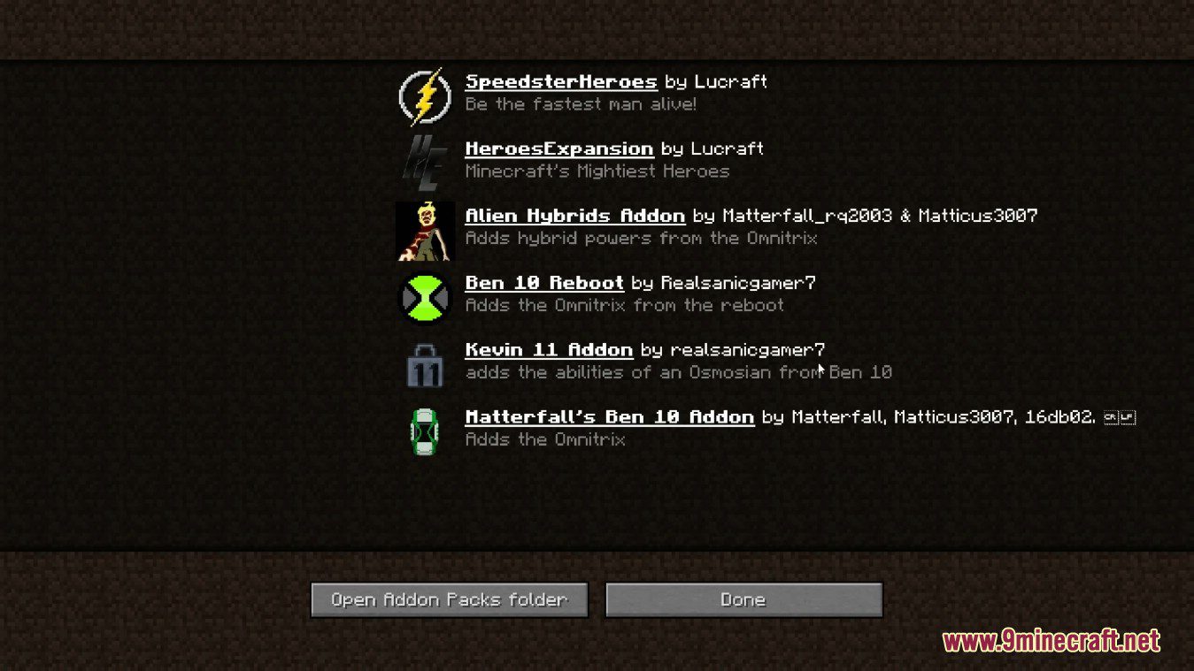 description_5 Ben 10 reinicio mod (1.12.2) - El Omnitrix