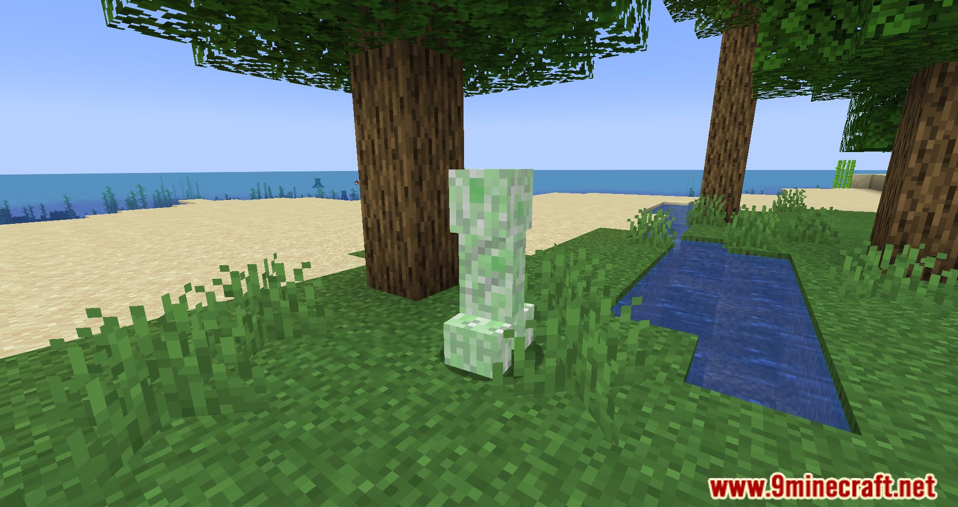 description_1 Creeper No Break Blocks Mod 1.20.2 - Keep your buildings safe in Minecraft