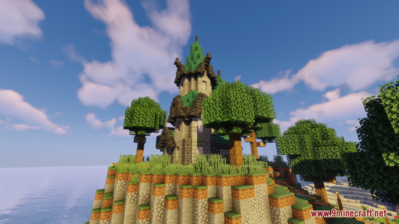 description_1 Mapa Wizard's Tower (1.20.4, 1.19.4) - casa de partida para los magos