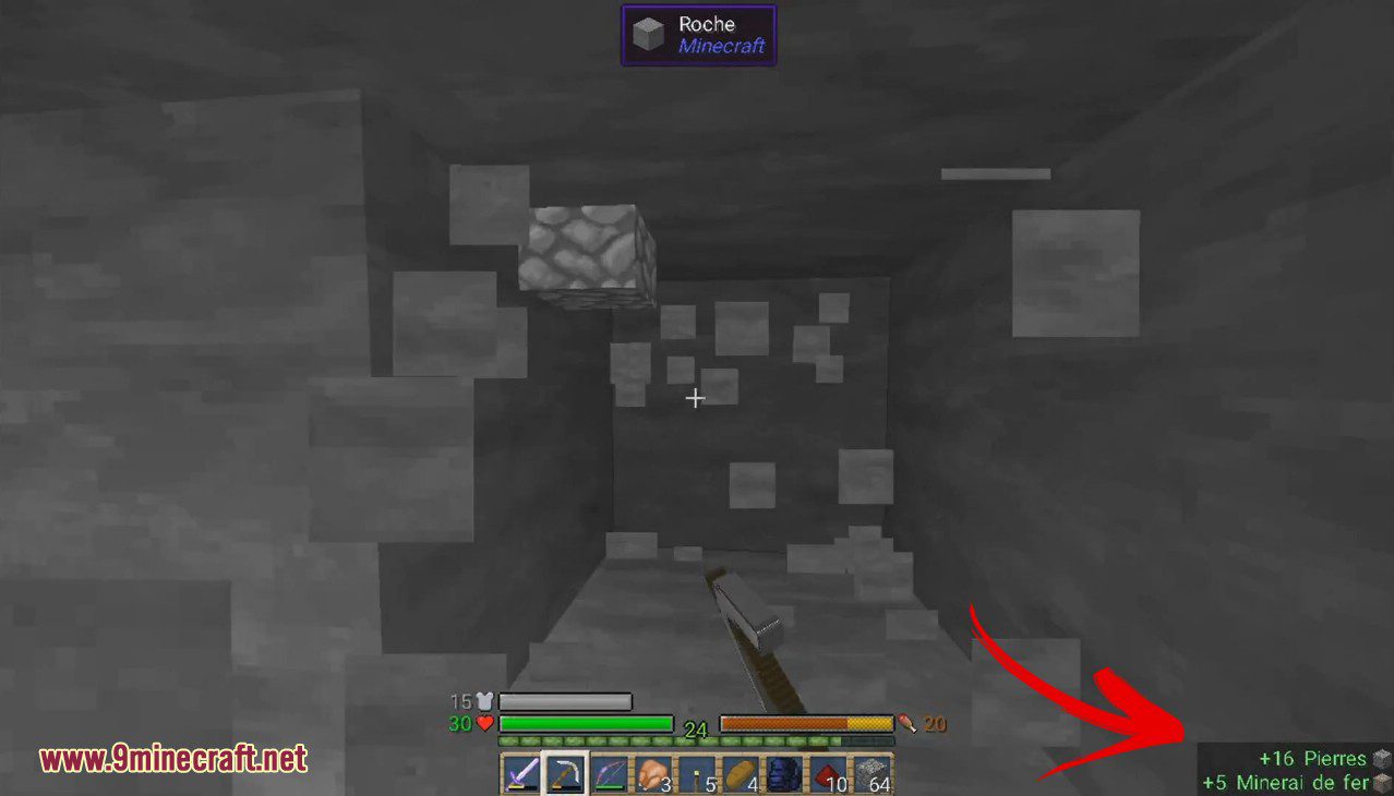 description_5 Inventory Spam Mod (1.20.4) - displays items added/removed from inventory
