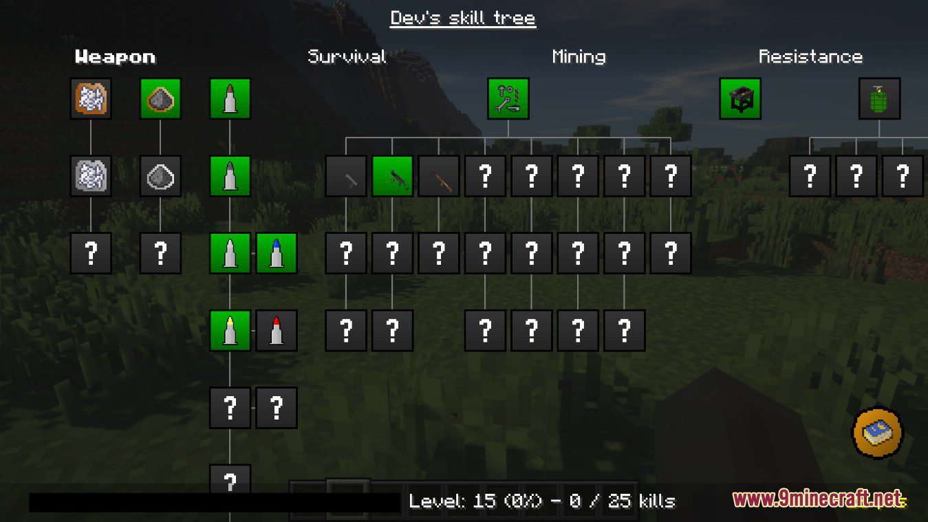 descripción_0 Guns RPG Mod (1.16.5) - Hardcore Minecraft