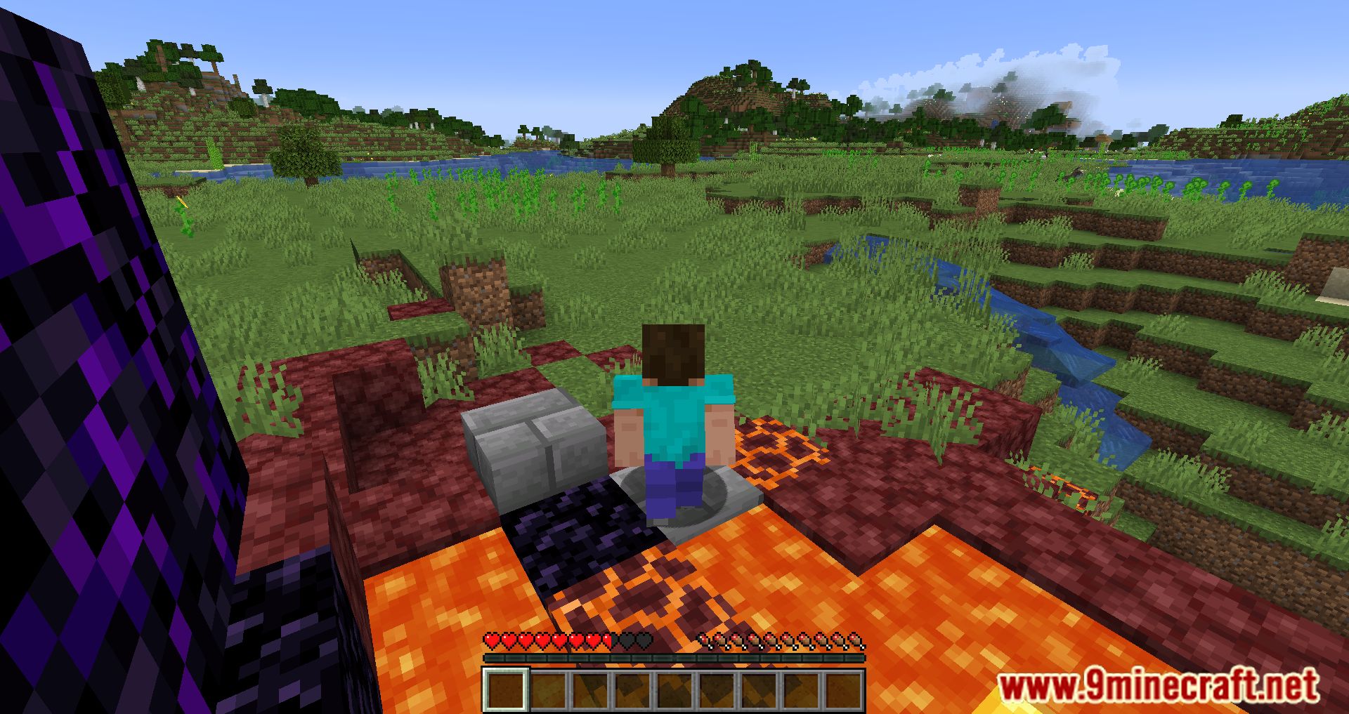 imagem 6 for Wading through magma is proibida! Modificação (1.20.6) - Danos aos blocos magmáticos