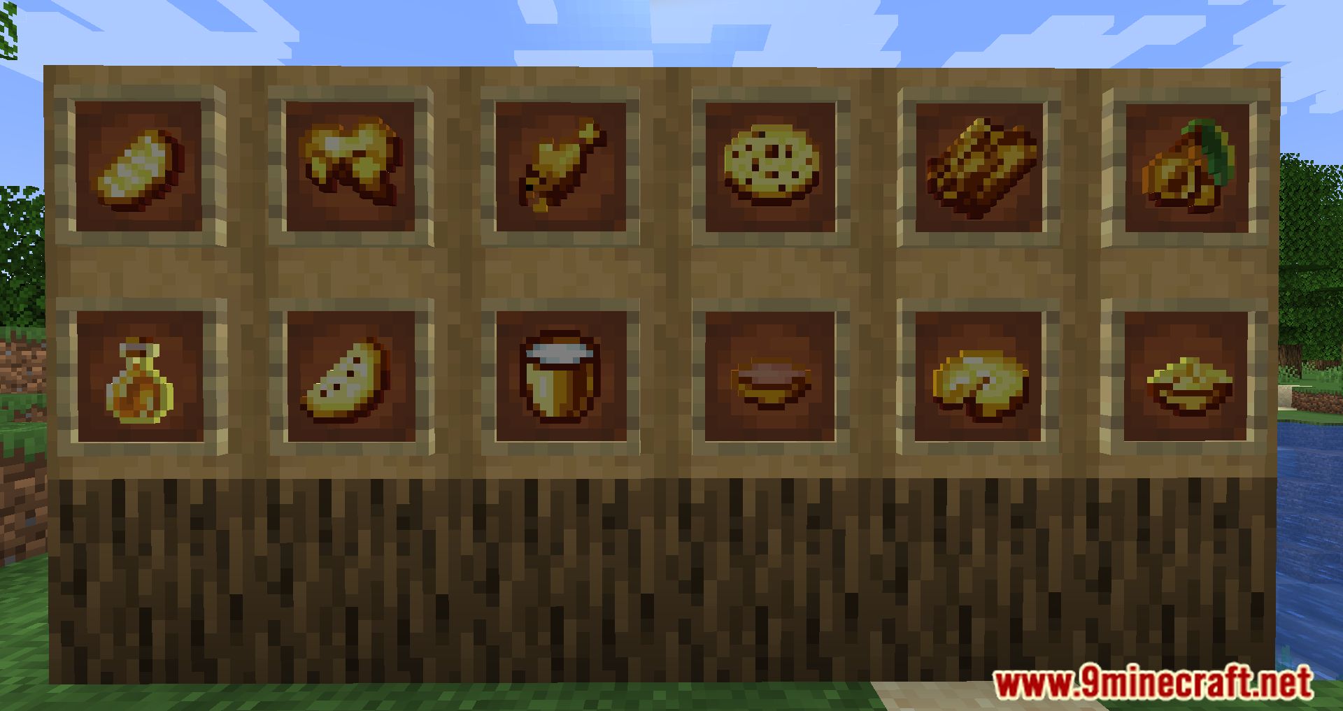 description_2 Gold food Mod food wrapped in gold!