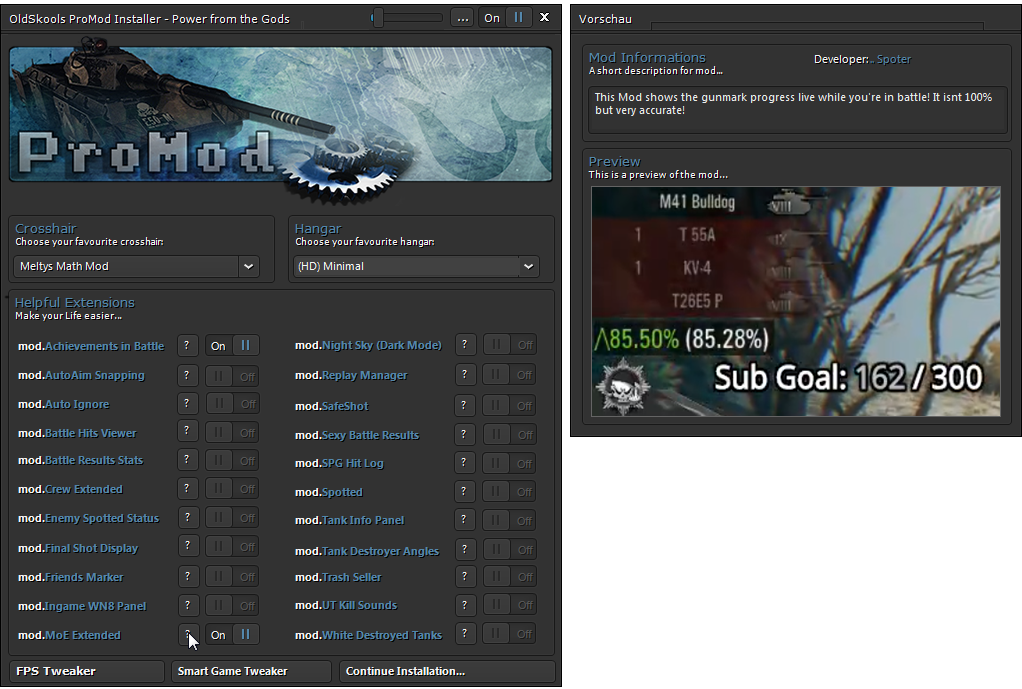 description_2 OldSkools ProMod для World of Tanks 1.23.1.0