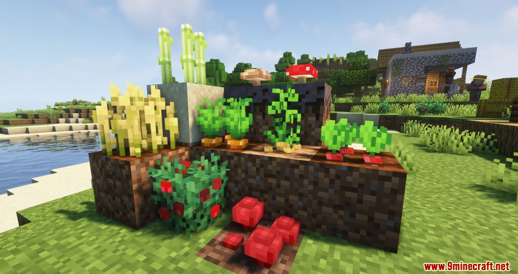 description_6 Crops 3D Resource Pack (1.19.4, 1.19.2 пакет текстур