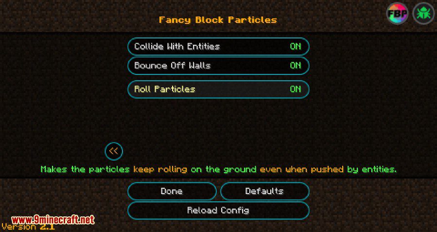 image 3 for Fancy Block Particle Mod (1.20.4) - 3D broken particles