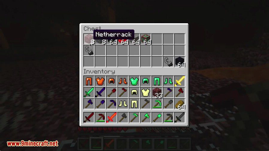 description_4 Netherrocks Mod - Netherrocks ore, armor and tools
