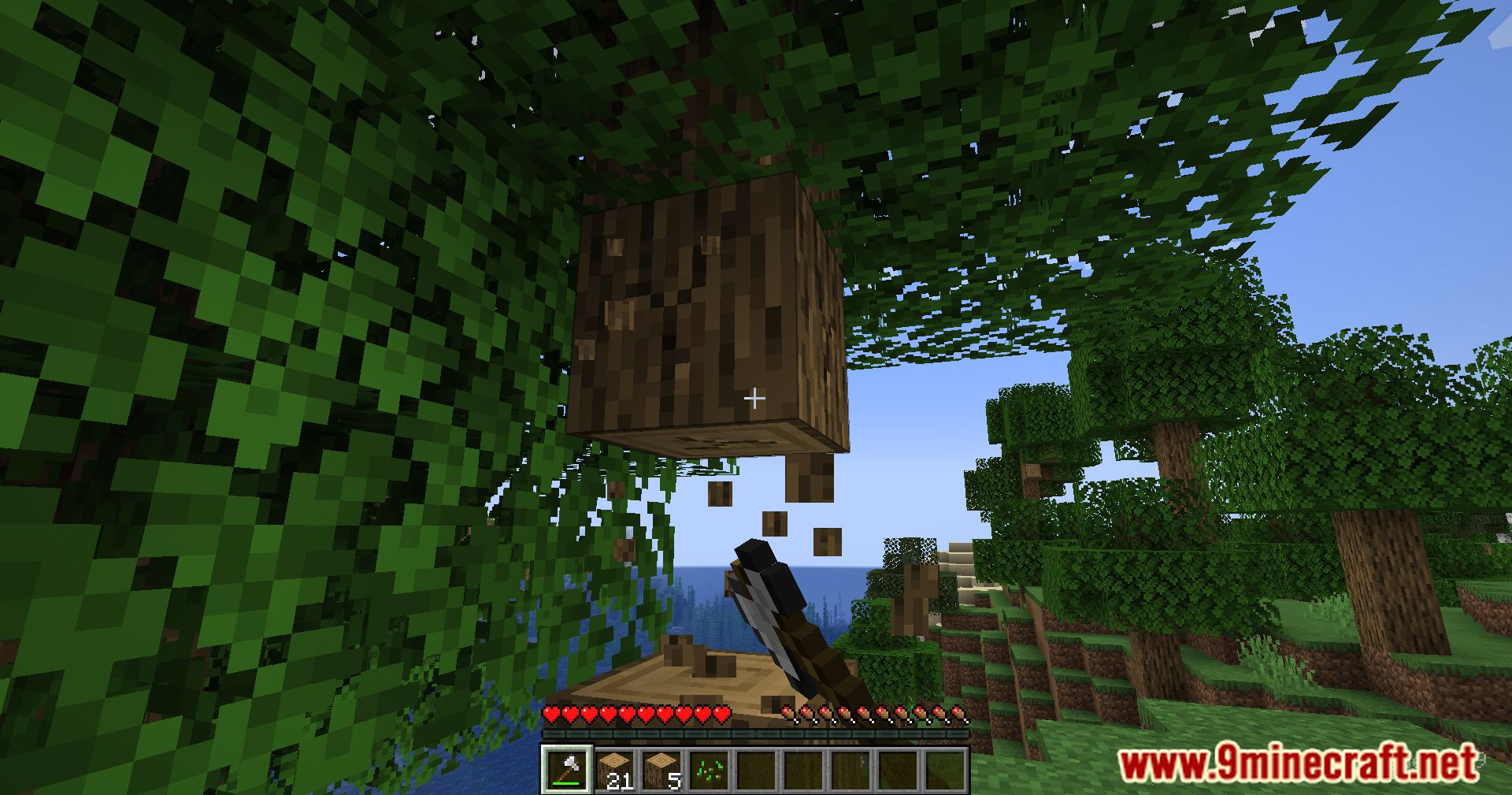 description_5 Dense Trees Mod - ресурсоемкое восстановление лесов.
