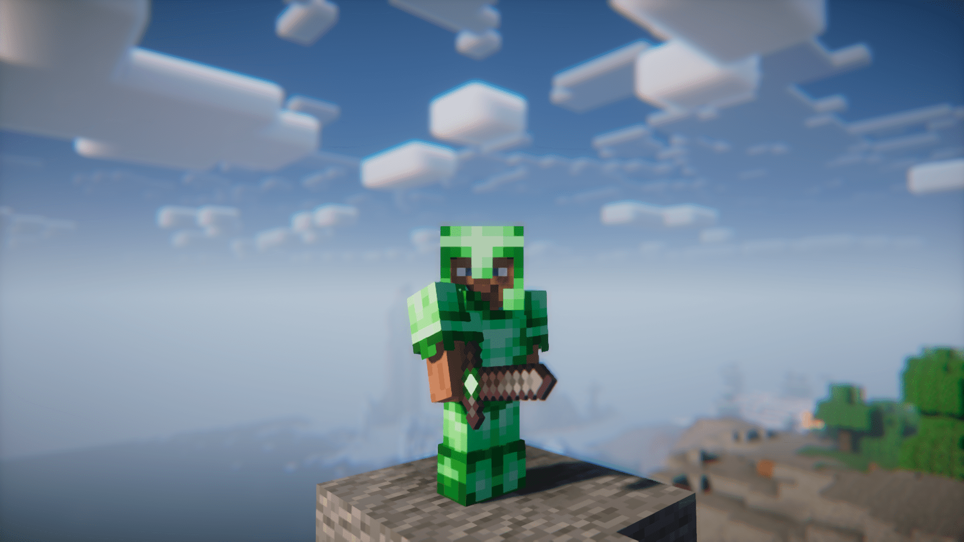 image 3 for Mod Pure Emerald Vehicles (1.20.6) - Emerald vehicles, weapons and armor