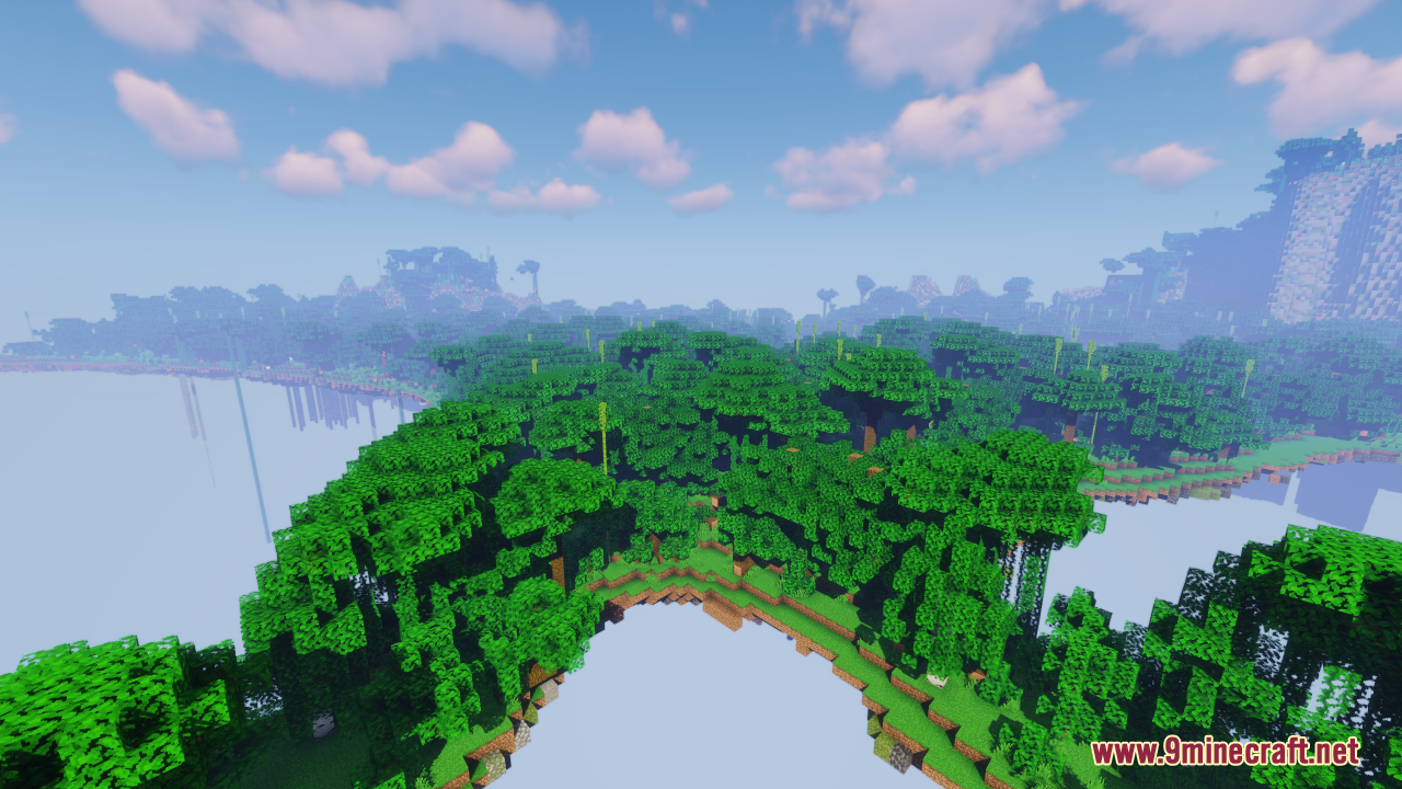 description_3 Flying Tropical Islands Mapa (1.20.4, 1.19.4) - Tropical Sky Island Survival
