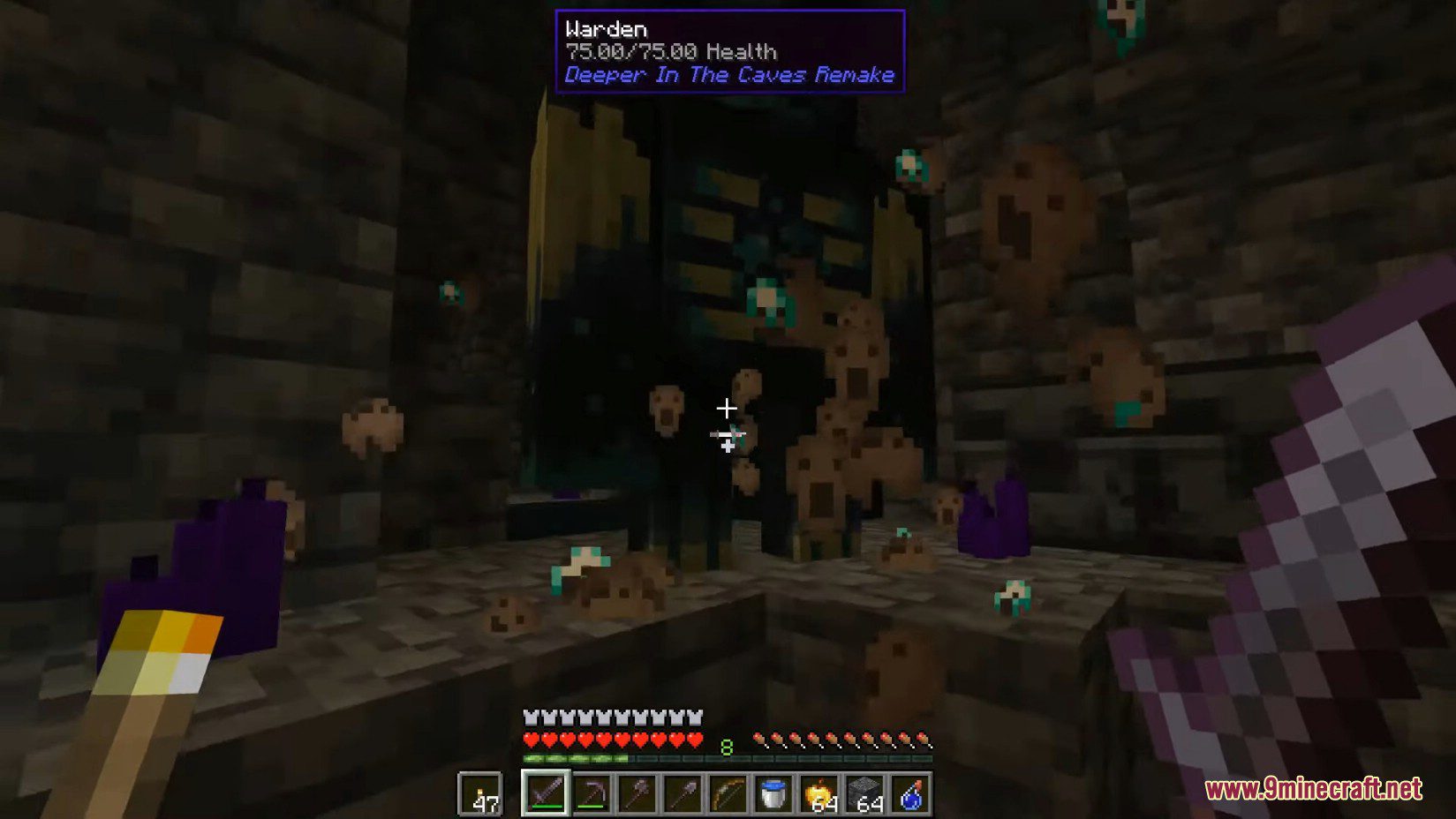 image 8 for Deeper in The Caves Mod (1.18.2) - самый страшный бык в истории