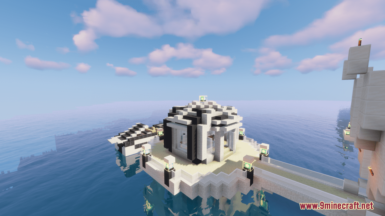 description_2 Mapa Lotus (1.20.4, 1.19.4) - futuristic sea apartments