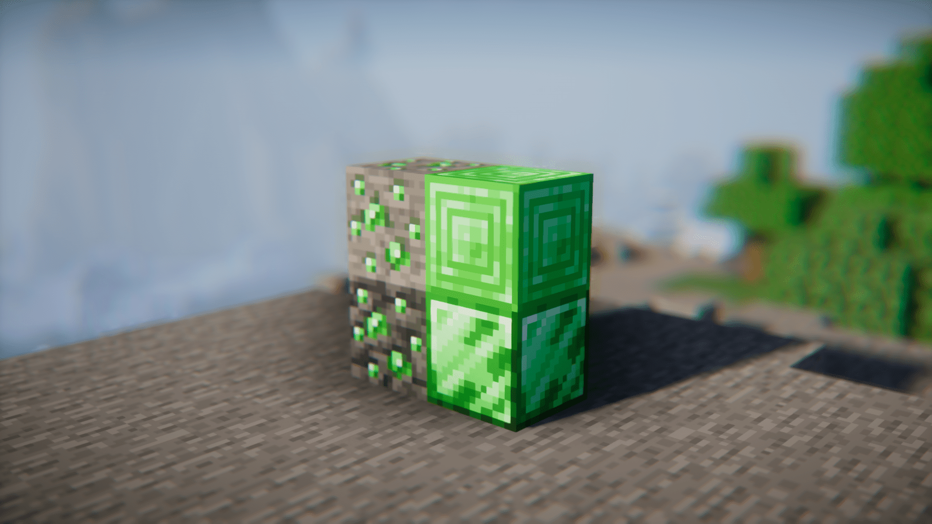 image 1 for Mod Pure Emerald Vehicles (1.20.6) - Emerald vehicles, weapons and armor