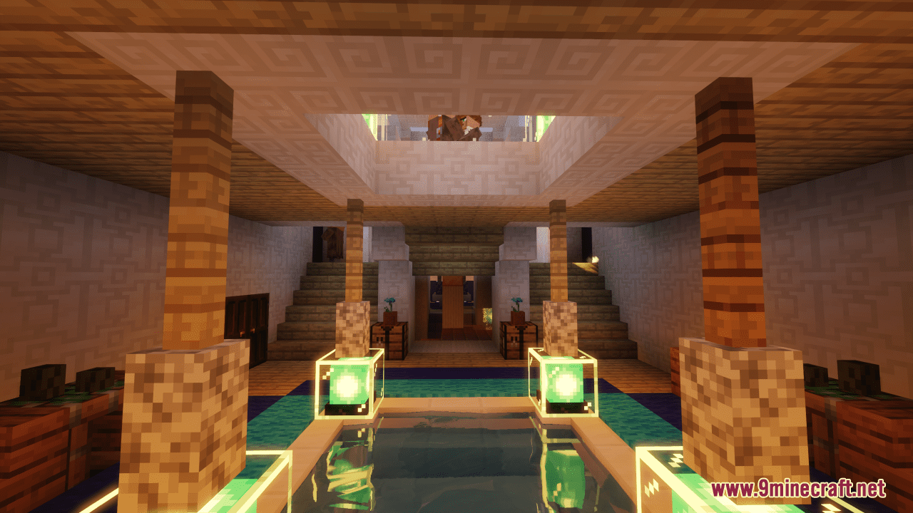description_9 Карта Лотос (1.20.4, 1.19.4) - футуристические морские квартиры