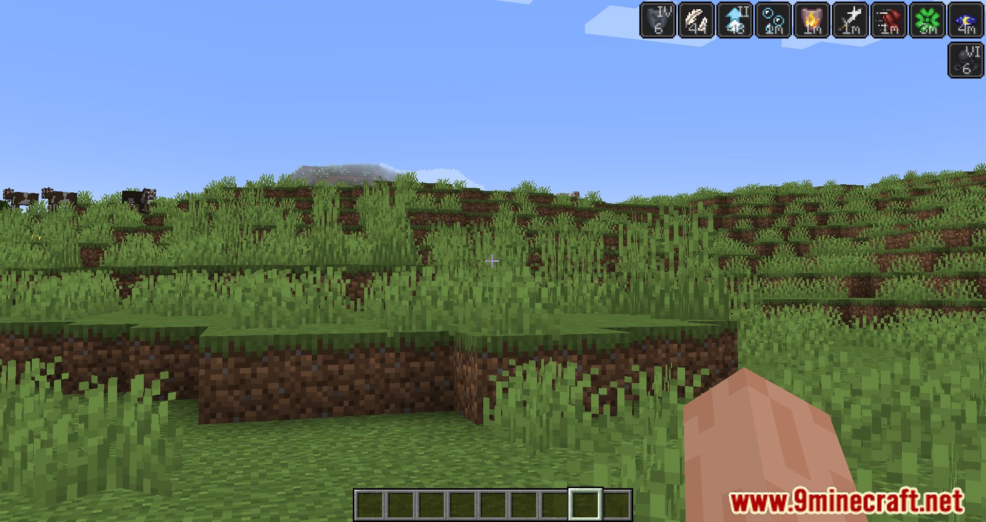 description_9 Status Effect Timer Mod (1.20.4) - Overlay a timer on vanilla status effects.