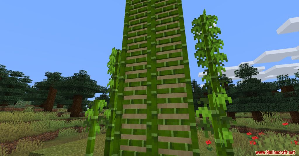 description_5 Bamboo Everything Mod (1.20.4) - декорирование, строительство