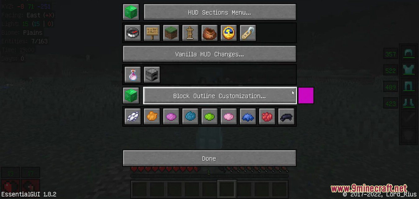 imagem 5 para Mod EssentialGUI (1.20.6) - estatísticas de um jogador específico