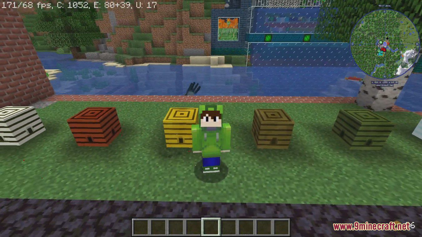 description_0 Mod florestal (1.16.5) - traz abelhas, borboletas e mais árvores